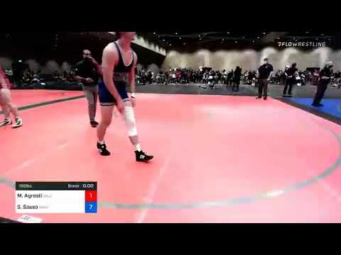 195 Lbs Final - Max Agresti, Delaware Wrestling Vs Sonny Sasso, Pennsylvania 2400