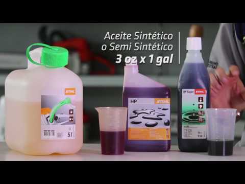Mezcla Correcta de Gasolina y Aceite para una Motoguadaña STIHL