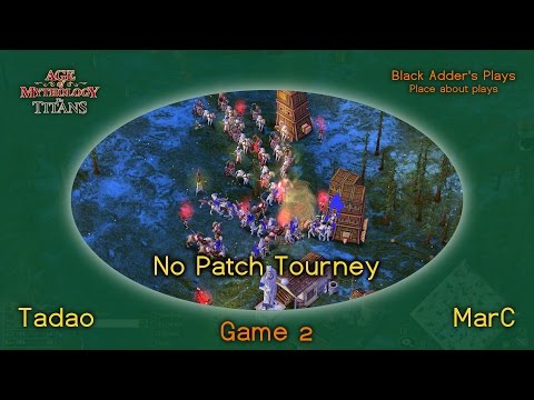 No Patch Tourney, R1 - Tadao vs. MarC, Game 2 - Isis vs. Zeus on Tundra - Age of Mythology: TT