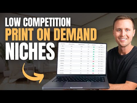 How to Find Low Competition Print On Demand Niches (2024) Video