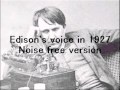 Edison's voice in 1927
