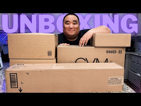 MASSIVE Tech Unboxing - New Studio Setup!