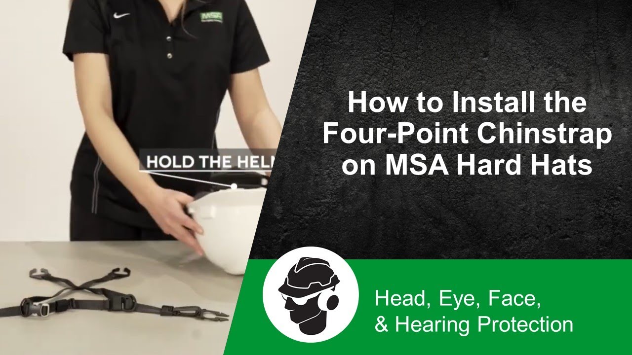 How to Install the Four-Point Chinstrap on MSA Hard Hats