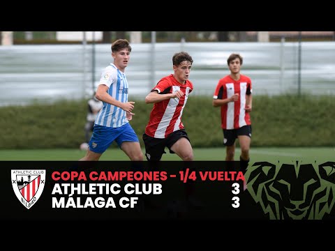 Imagen de portada del video ⚽ Resumen I Copa Campeones DH Juvenil – 1/4 vuelta I Athletic Club 3-3 Málaga CF I Laburpena