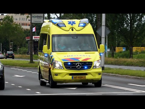 [Wail] A1, Otaris Light Ambulance 02-112 Leeuwarden naar melding in Leeuwarden