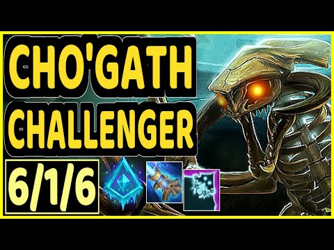 DIPLEX (CHO'GATH) - 6/1/6 KDA CHALLENGER GAMEPLAY - EUW