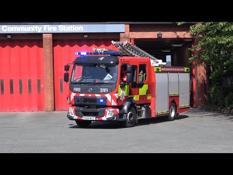 Manchester Central Water Ladder Turnout - Greater Manchester Fire & Rescue Service