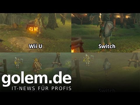 Zelda Breath of The Wild auf der Wii U/Switch Vergleich