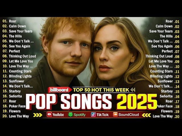 Adele, Rihanna, Selena Gomez, Dua Lipa, Bruno Mars, The Weeknd, Maroon 5, Zayn - Billboard Hot 100 SDDEFAULT Thumbnail