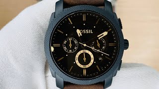 Xship.vn: Fossil Machine Chronograph Dark Brown Dial Men Watch Set FS5251SET