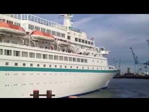 The Albatros Cruiseship leaving Dublin Port 21st August 2013