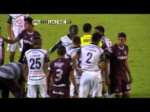 Gol de Sand. San Martín 1 - Lanús 2. Fecha 5. Primera División 2016
