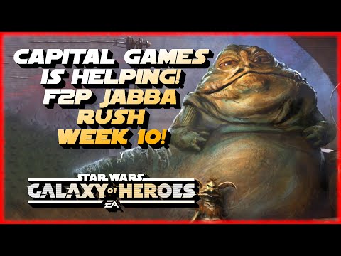 A Helping Hand from CG in Week 10 of my Free to Play Jabba the Hutt Rush!  SWGOH