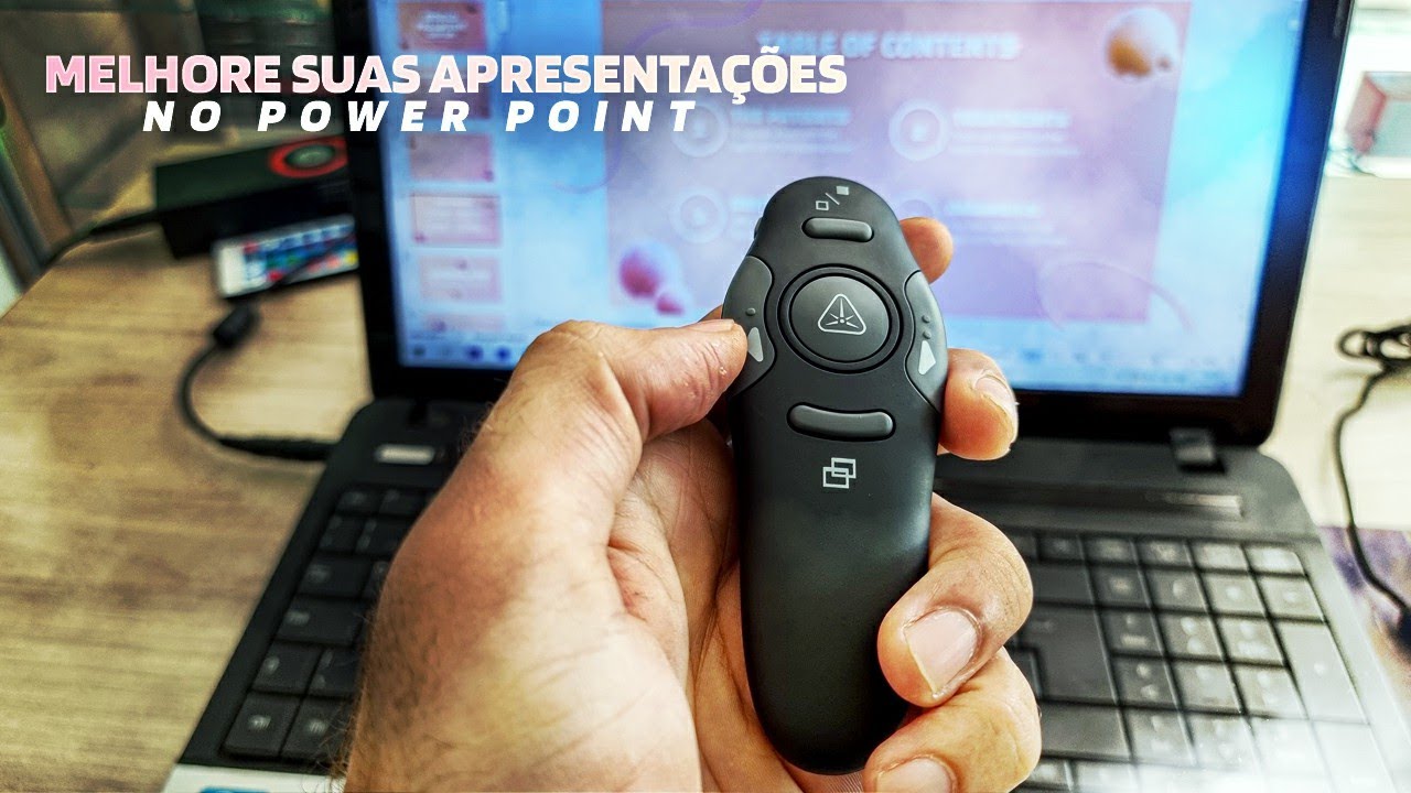 Passador de Slides Com Laser, (Para Apresentações no PowerPoint)