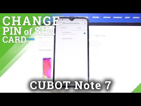 How to Change SIM PIN on CUBOT Note 7 – Customize PIN