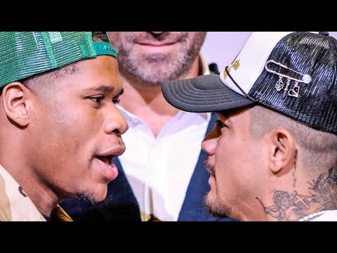 TRASH TALK • Devin Haney & JoJo Diaz Jr STARE-DOWN in Las Vegas ahead of Dec 4th Fight