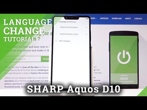 How to Change Language on SHARP Aquos D10 - Set Up Language