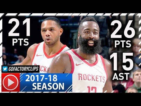 James Harden & Eric Gordon Full Highlights vs Pacers (2017.11.12) - 47 Pts, TOO EASY!