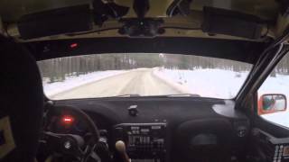 preview picture of video 'In Car Liminka ralli 28.2.2015 EK3 Laaksomaa'