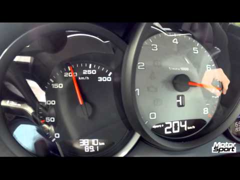 Porsche 718 Boxster S : 0-250 km/h