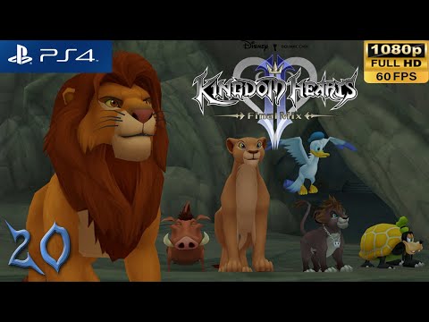 [PS4 1080p 60fps] Kingdom Hearts 2 Walkthrough 20 Pride Lands 2nd Visit - KH 1.5 + 2.5