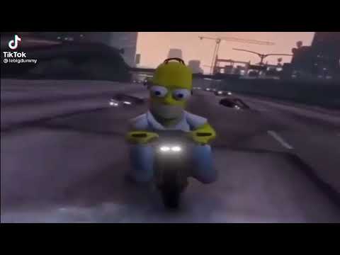 Tragic events today as homer was testing out his new sick motercycle he hit the curb