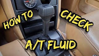 How to check Automatic Transmission Fluid (Volvo 240, 740, 940)