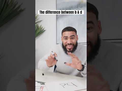 The difference between the letter b and the letter d #shorts