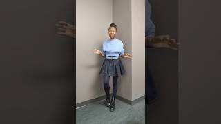 HOW TO WEAR A MINI PLEATED SKIRT TO WORK! #ootd #fashion