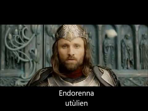 Aragorn Singing Elendil's Oath - (With Lyrics)