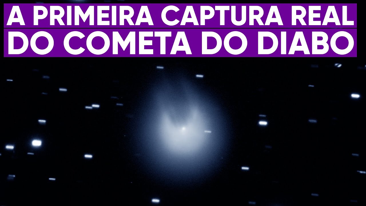 A filmagem real capturada do Cometa do Diabo