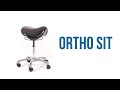 Sattelhocker ORTHO SIT Schwarz - Hochglanz Schwarz