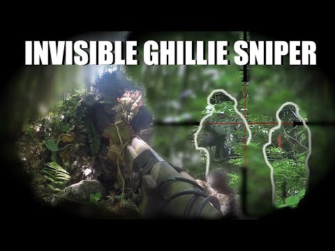 Invisible AIRSOFT Ghillie Sniper - ASG M40A3 Sportline - AIRSOFT SNIPER
