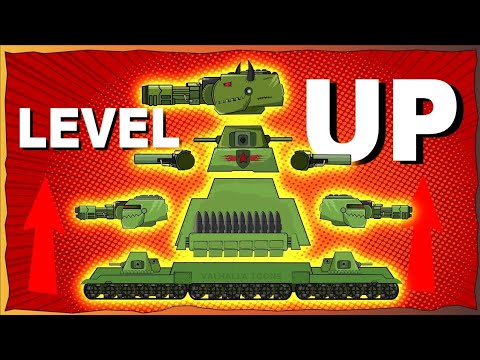 Mega Tank KV88 Level Up - Cartoons about tanks