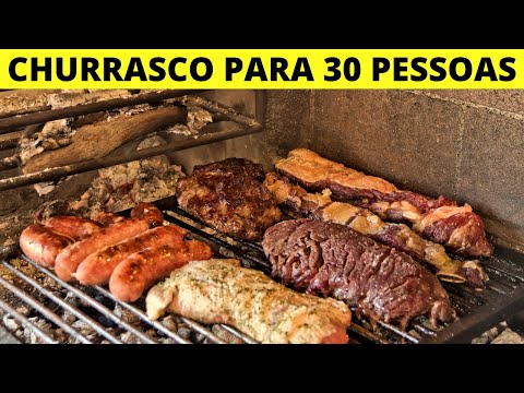 CHURRASCO PARA 30 PESSOAS: Quantos quilos de carne?