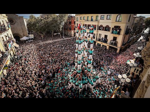 Castellers de Vilafranca - Primer 9 de 9 amb folre carregat de la història - 9d9f - Tots Sants 2023