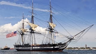 preview picture of video 'USS Constitution, Museum ship, Charlestown Navy Yard, Boston, Massachusetts, United States'