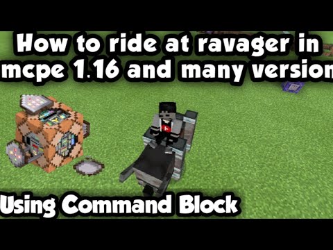 How to ride at ravager in minecraft pe using command block