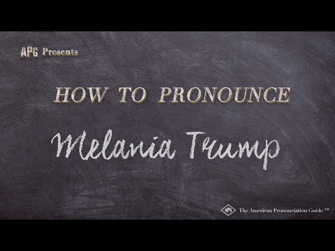 How to Pronounce Melania Trump (Real Life Examples!)