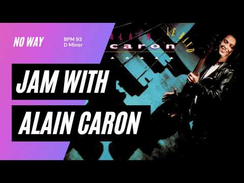 Jam with Alain Caron "No Way" - Tempo BPM 93 - D minor - #jamwith backing track #practice
