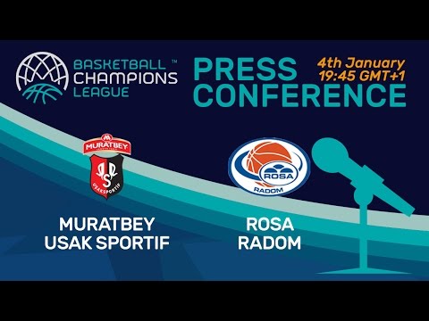 Muratbey Usak Sportif v Rosa Radom - Press Conference - Basketball Champions League