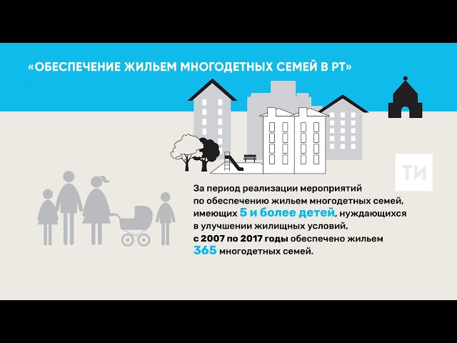 Обеспечение жильем многодетных семей в РТ