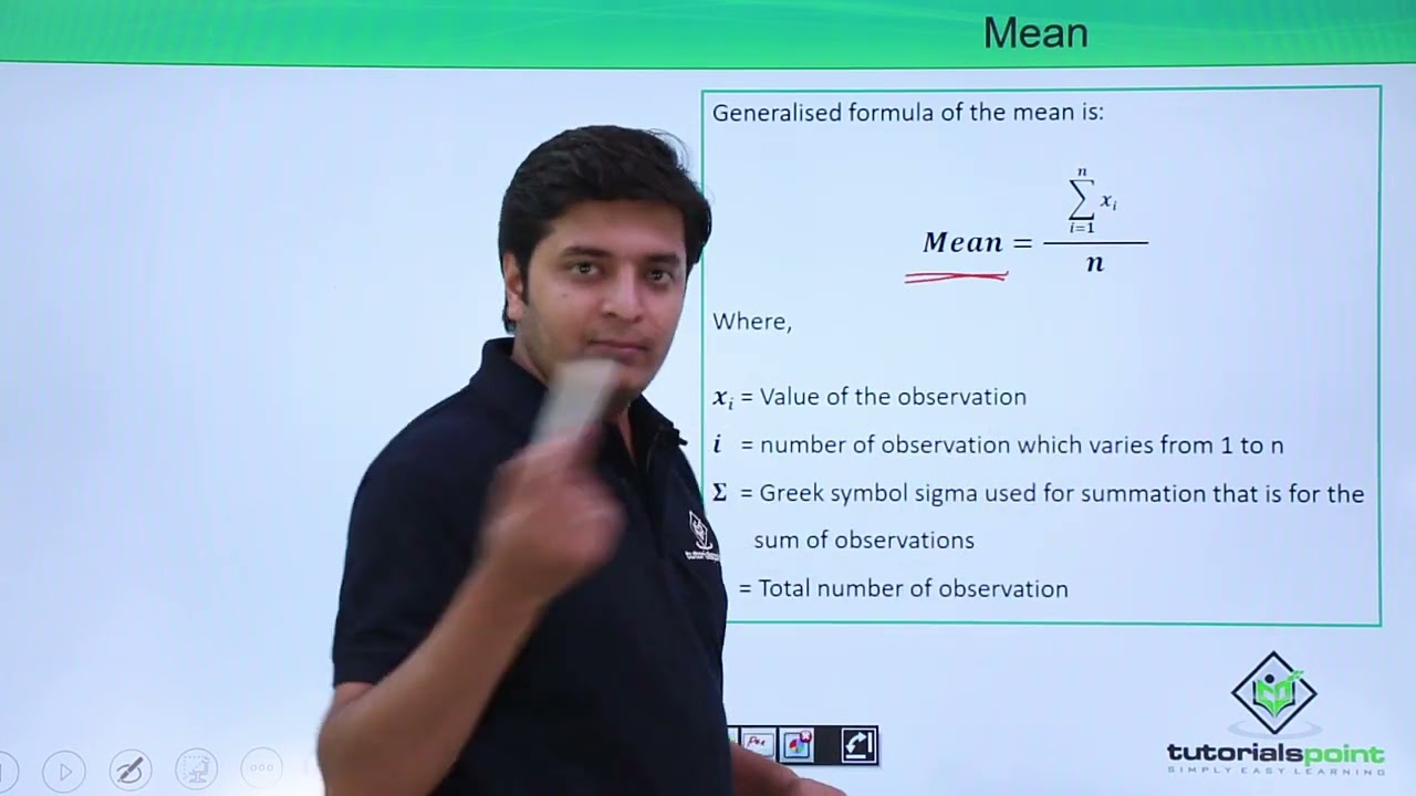 Class 9th - Statistics - Measures of Central tendency - Mean