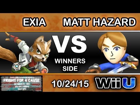 Fright For A Cause – Exia (Fox) Vs. Matt Hazard (Mii Swordfighter) Winners Side - Smash Wii U