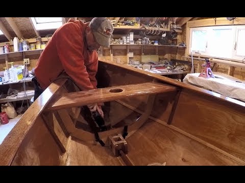 Ep 30 Step the Mast and Start Rigging: Designing and Building a Sailing Rowboat