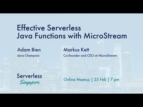 Effective Serverless Java Functions with MicroStream