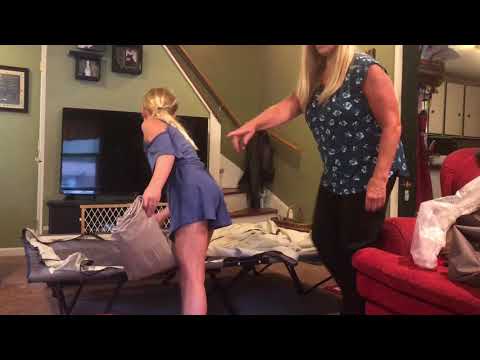Coleman Airbed Cot Review by Sofia and Margie