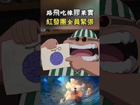 當年路飛吃下橡膠果實後，整個紅發海賊團都異常緊張，可見香克斯真沒想把果實給路飛#onepiece #luffy #動漫