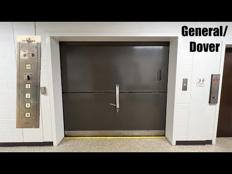 Epic Vintage General/Dover Freight Hydraulic Elevator @ Compton Hall - WU - St. Louis, MO