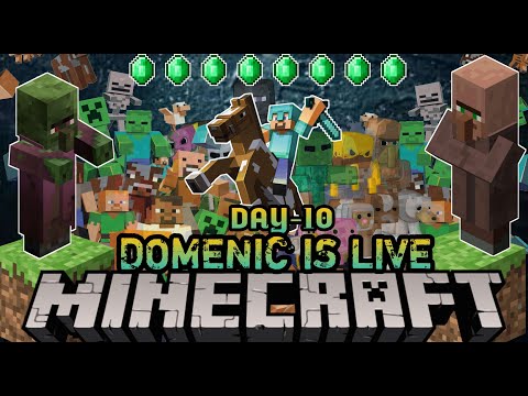 "🌟 Epic Minecraft Journey: Building Dreams, Conquering Challenges! 🏰 | Live Now!" |  DAY-10 |